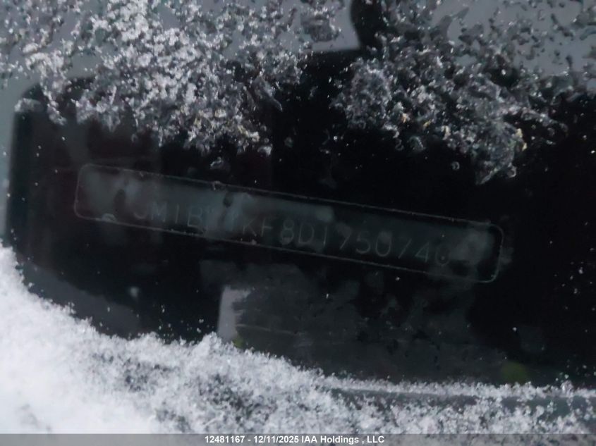 2013 Mazda Mazda3 Gx VIN: JM1BL1KF8D1750740 Lot: 12481167