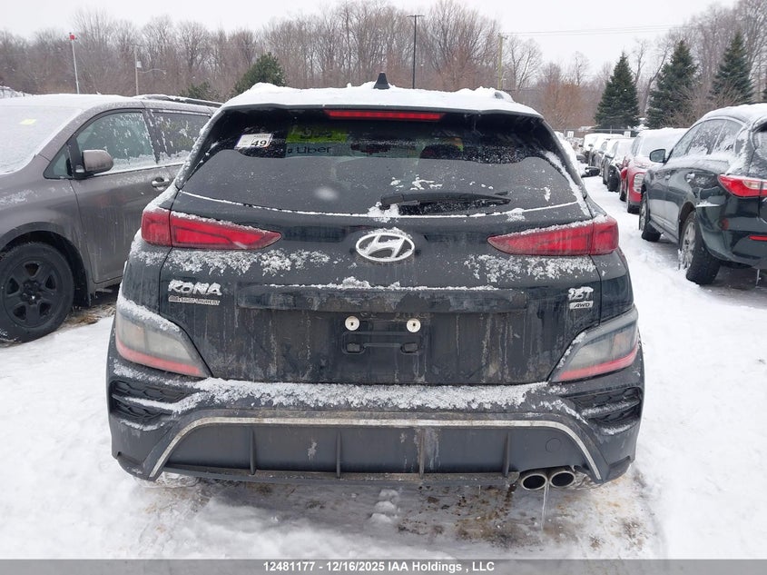 2022 Hyundai Kona VIN: KM8K3CA31NU775042 Lot: 12481177