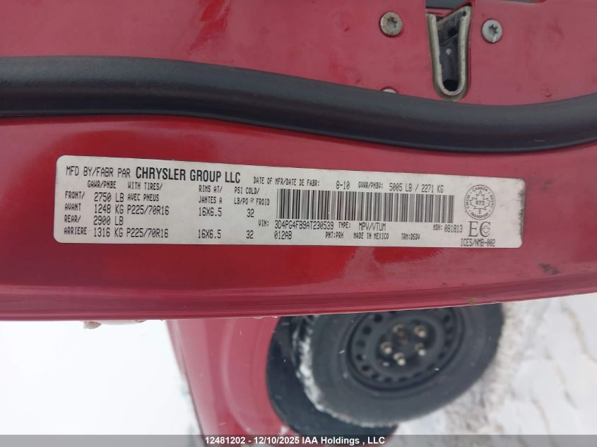 2010 Dodge Journey Se VIN: 3D4PG4FB9AT230539 Lot: 12481202