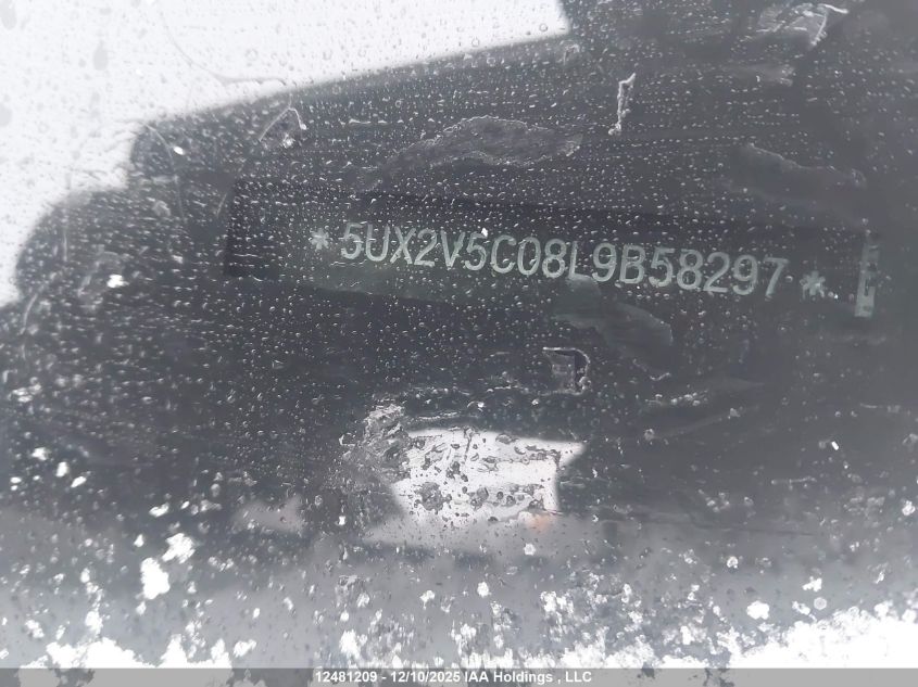 2020 BMW X4 xDrivem40I VIN: 5UX2V5C08L9B58297 Lot: 12481209