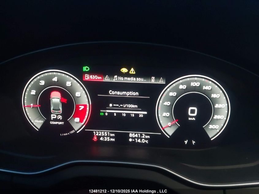 2021 Audi Q5 45 Progressiv VIN: WA1EAAFYXM2005412 Lot: 12481212