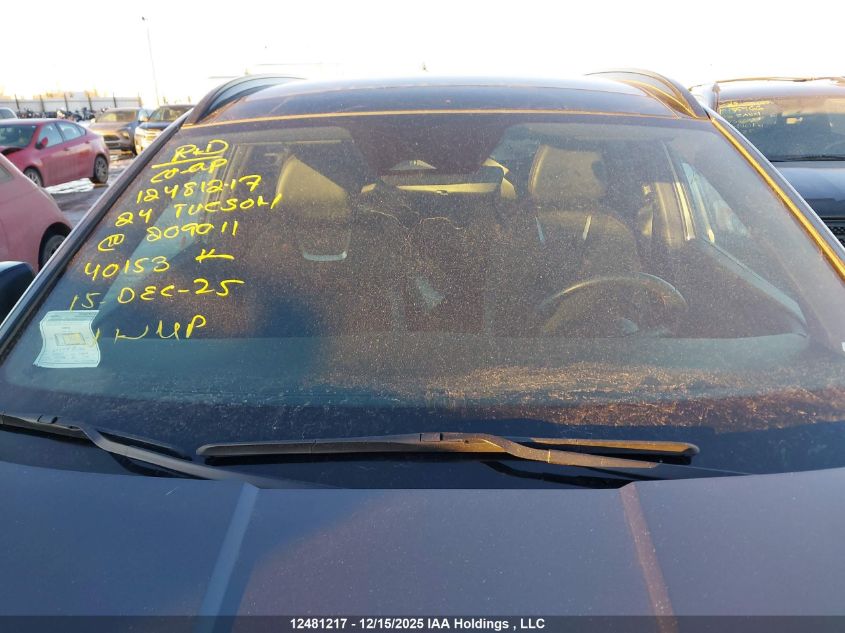 2024 Hyundai Tucson Sel Convenience VIN: KM8JCCD15RU209011 Lot: 12481217