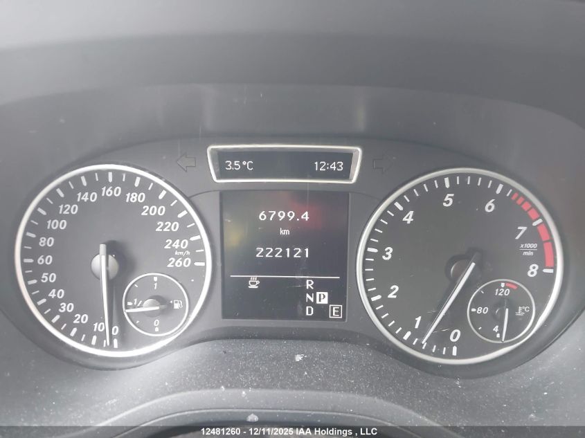 2013 Mercedes-Benz B 250 Sports Tourer VIN: WDDMH4EB4DJ136696 Lot: 12481260