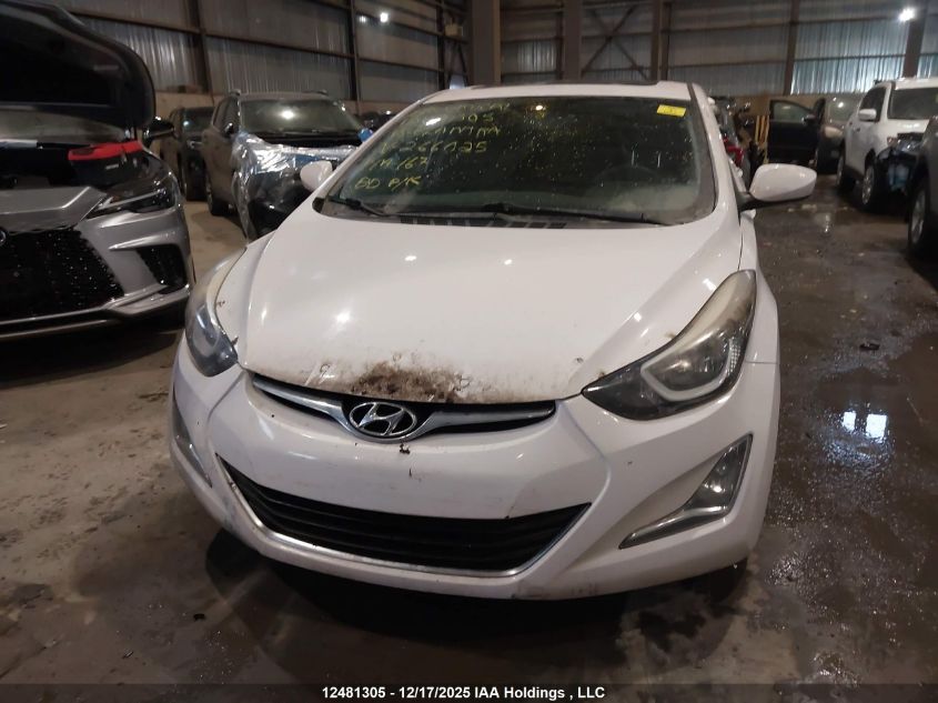 2015 Hyundai Elantra VIN: KMHDH4AE5FU266025 Lot: 12481305