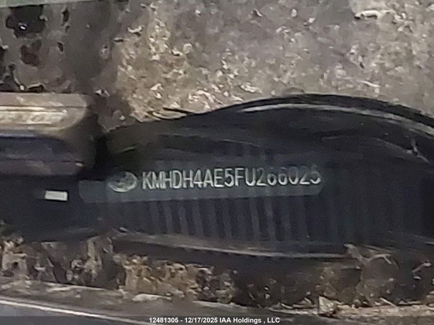 2015 Hyundai Elantra VIN: KMHDH4AE5FU266025 Lot: 12481305