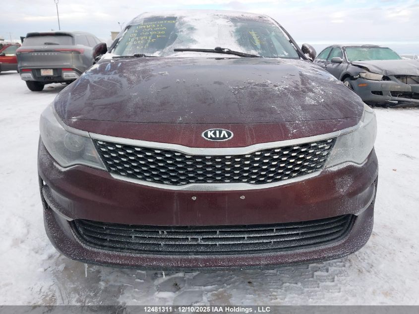 2016 Kia Optima Ex/Ex Tech VIN: 5XXGU4L39GG005030 Lot: 12481311