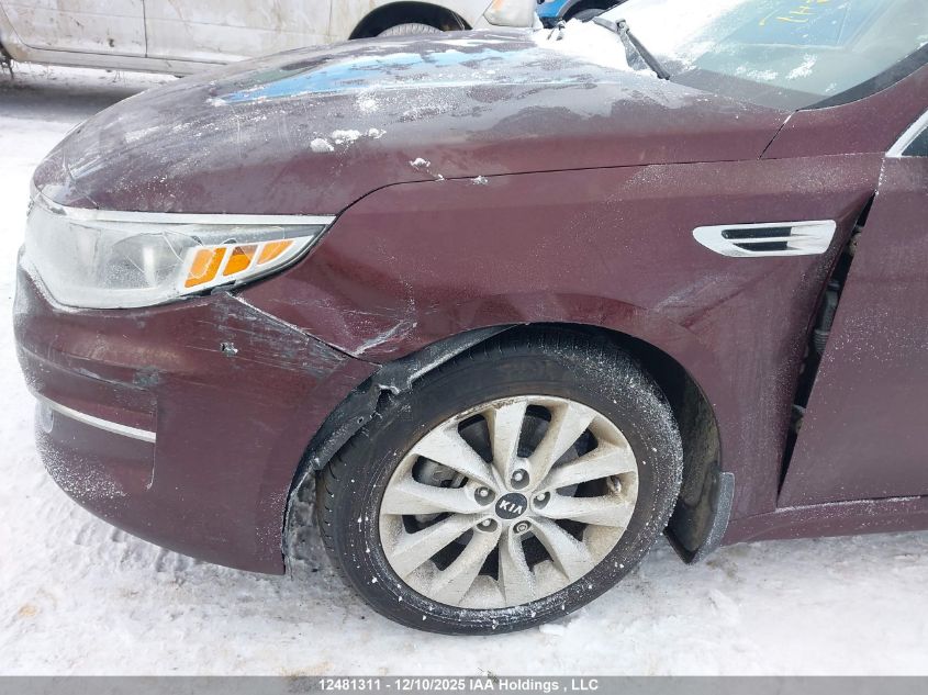 2016 Kia Optima Ex/Ex Tech VIN: 5XXGU4L39GG005030 Lot: 12481311