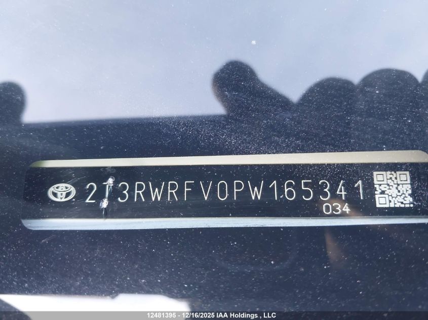 2023 Toyota Rav4 Hybrid VIN: 2T3RWRFV0PW165341 Lot: 12481395