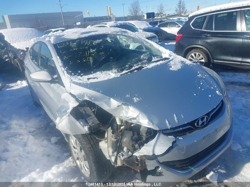 2012 Hyundai Elantra Gl VIN: 5NPDH4AE6CH121120 Lot: 12481413