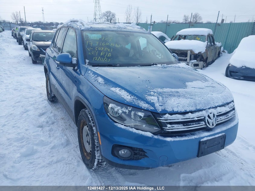 WVGNV7AX4HW507791 2017 Volkswagen Tiguan Wolfsburg auction photo 1