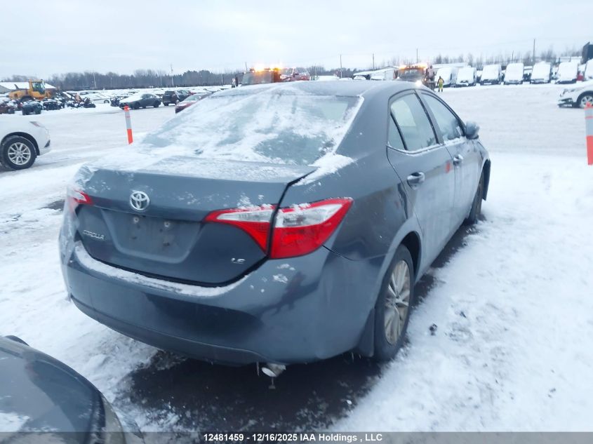 2015 Toyota Corolla Le VIN: 2T1BURHE4FC383215 Lot: 12481459