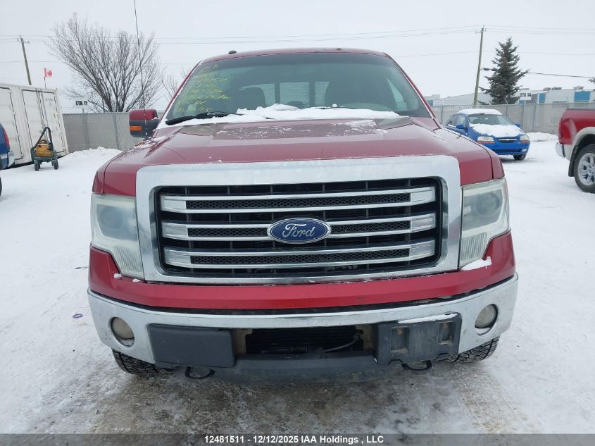 2013 Ford F-150 Lariat VIN: 1FTFW1ET7DFA63536 Lot: 12481511