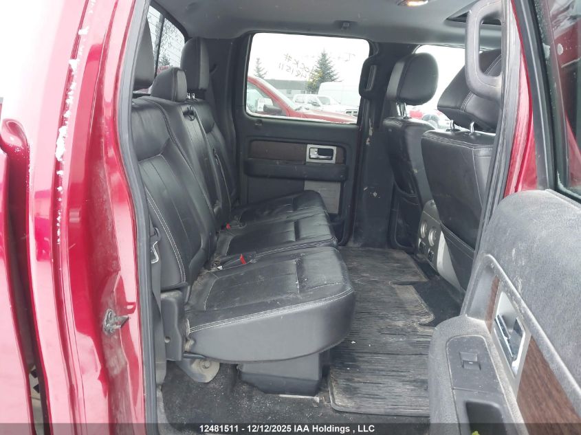 2013 Ford F-150 Lariat VIN: 1FTFW1ET7DFA63536 Lot: 12481511