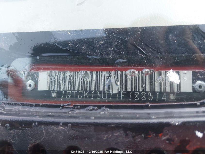 2001 GMC Sierra 1500 Sle/Slt VIN: 1GTGK13U11F188314 Lot: 12481621