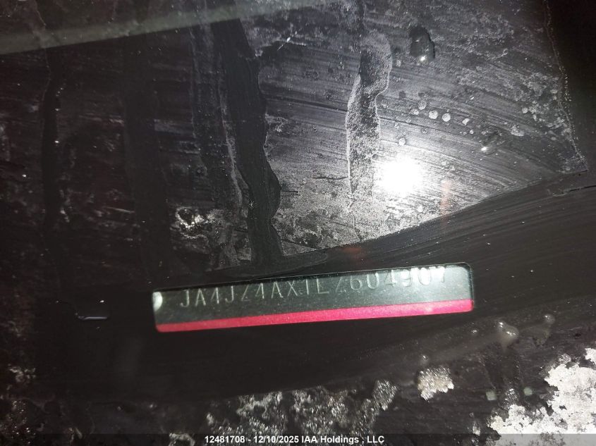 2020 Mitsubishi Outlander VIN: JA4JZ4AX1LZ604907 Lot: 12481708