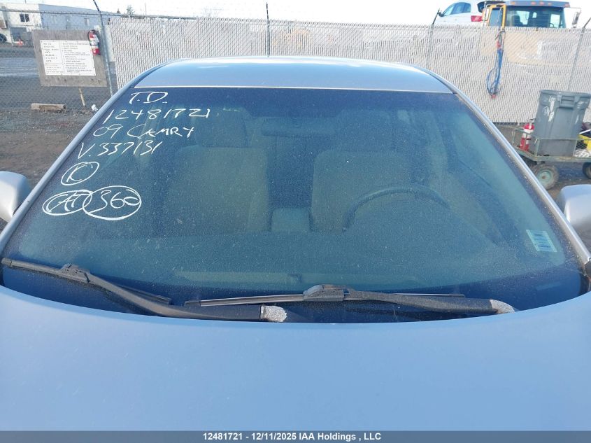 2009 Toyota Camry Le VIN: 4T1BE46K59U337131 Lot: 12481721