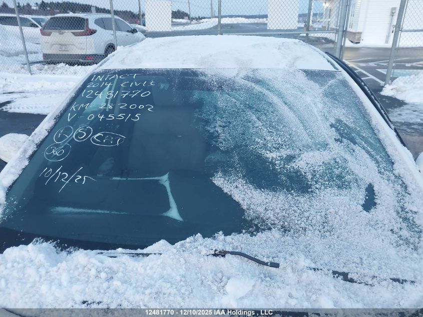 2014 Honda Civic Lx VIN: 2HGFB2F45EH045515 Lot: 12481770