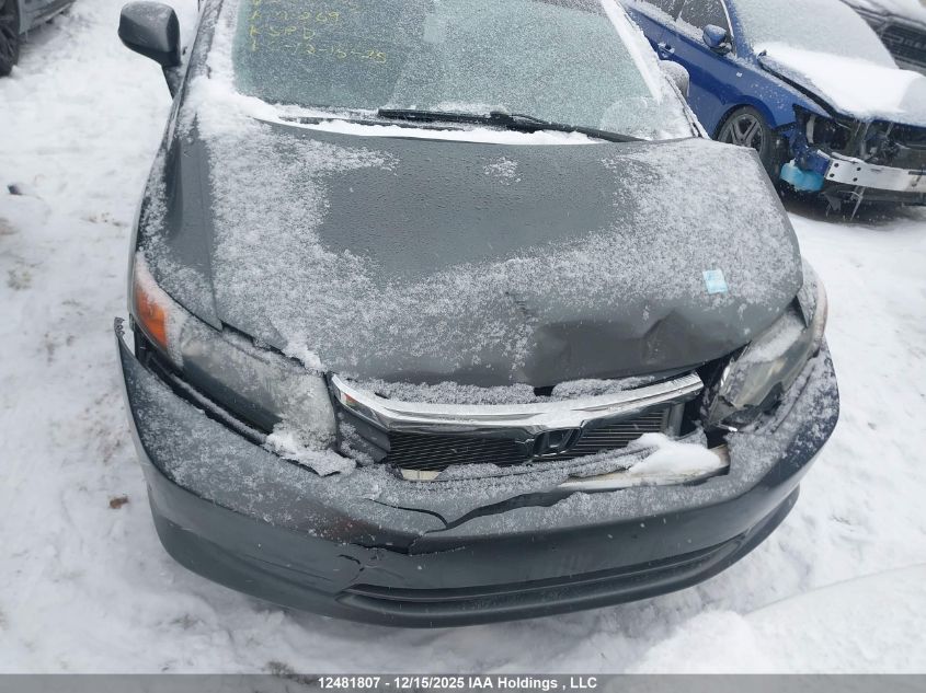 2012 Honda Civic Ex VIN: 2HGFB2F55CH002752 Lot: 12481807