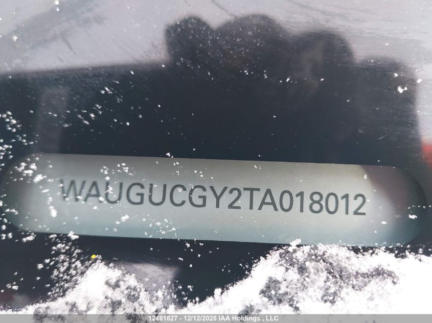 2026 Audi A3 Premium VIN: WAUGUCGY2TA018012 Lot: 12481827