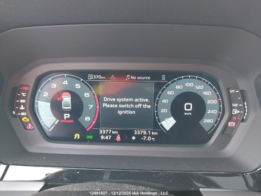 2026 Audi A3 Premium VIN: WAUGUCGY2TA018012 Lot: 12481827