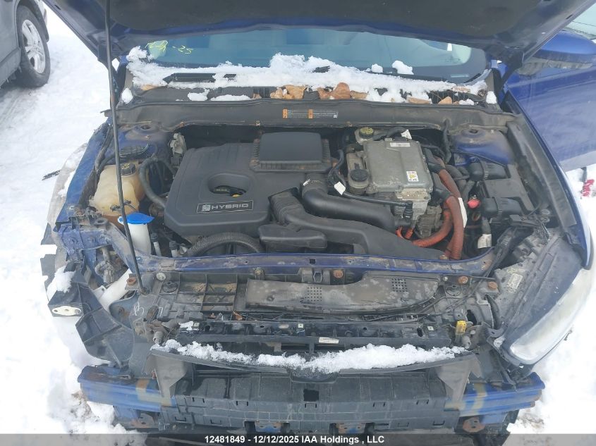 2014 Ford Fusion S Hybrid VIN: 3FA6P0UU3ER287320 Lot: 12481849