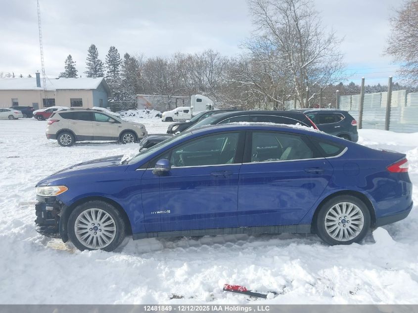 2014 Ford Fusion S Hybrid VIN: 3FA6P0UU3ER287320 Lot: 12481849