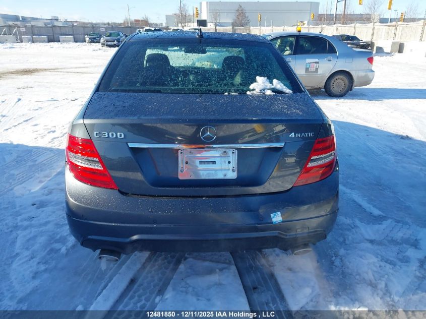 2014 Mercedes-Benz C 300 4Matic VIN: WDDGF8AB9EA907218 Lot: 12481850