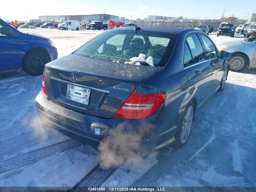 2014 Mercedes-Benz C 300 4Matic VIN: WDDGF8AB9EA907218 Lot: 12481850