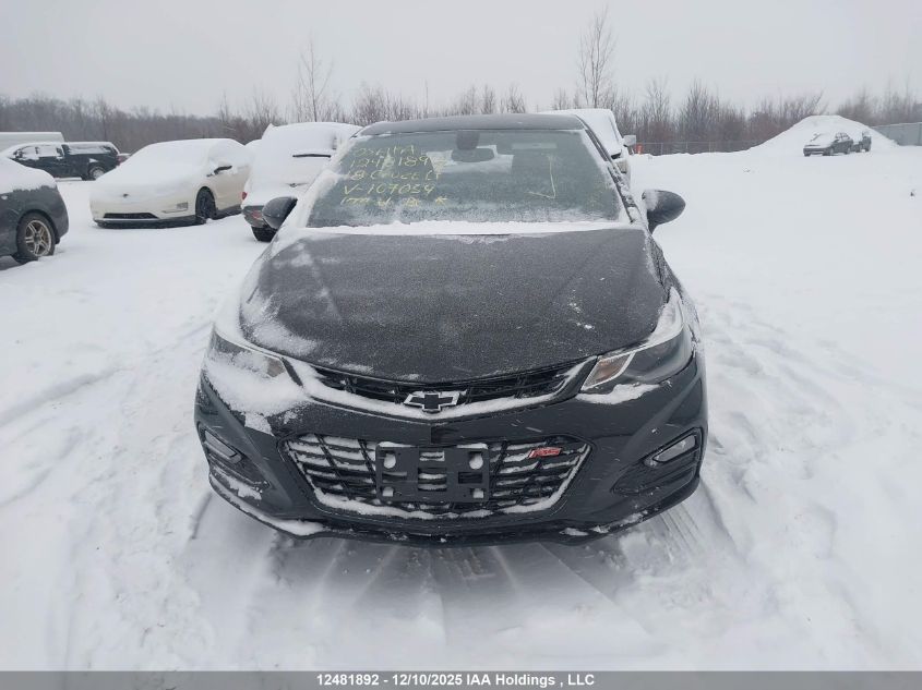 2018 Chevrolet Cruze Lt Auto VIN: 1G1BE5SM7J7107054 Lot: 12481892