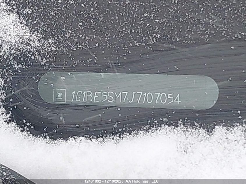 2018 Chevrolet Cruze Lt Auto VIN: 1G1BE5SM7J7107054 Lot: 12481892