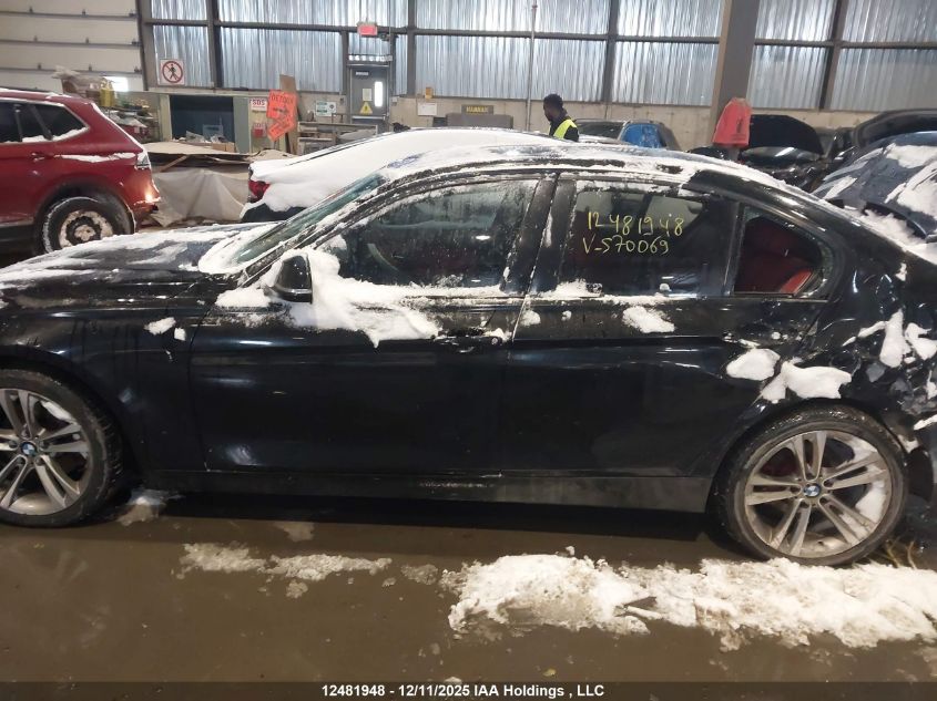 2014 BMW 320I xDrive VIN: WBA3C3G54ENS70069 Lot: 12481948