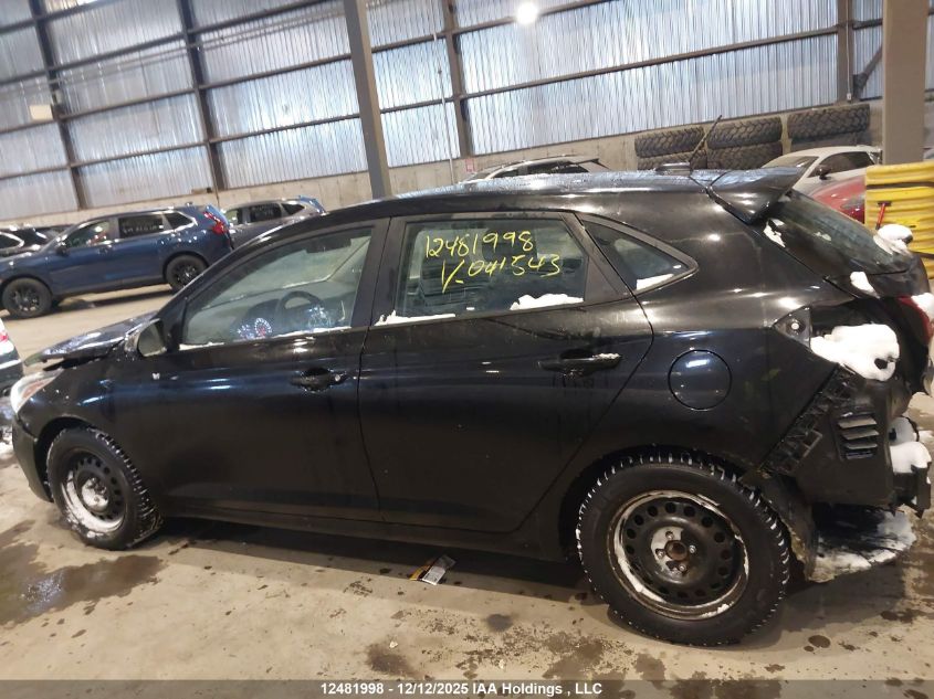 2018 Hyundai Accent Gl VIN: 3KPC25A32JE041543 Lot: 12481998