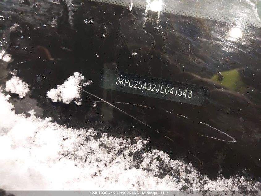 2018 Hyundai Accent Gl VIN: 3KPC25A32JE041543 Lot: 12481998