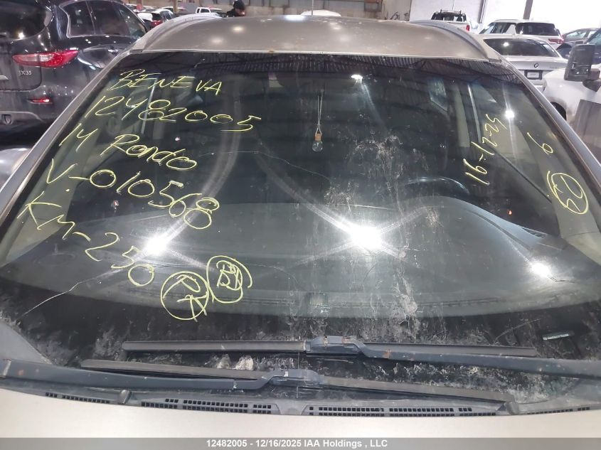 2014 Kia Rondo Lx VIN: KNAHT8A37E7010568 Lot: 12482005