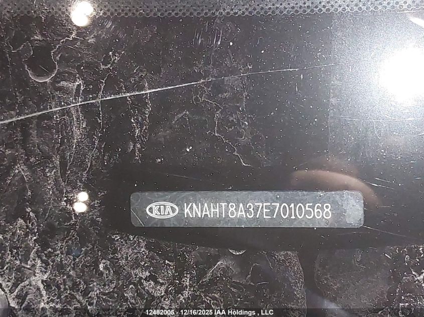 2014 Kia Rondo Lx VIN: KNAHT8A37E7010568 Lot: 12482005