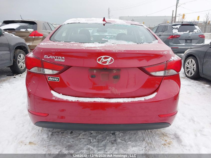 2016 Hyundai Elantra Se/Sport/Limited VIN: KMHDH4AE5GU474827 Lot: 12482033