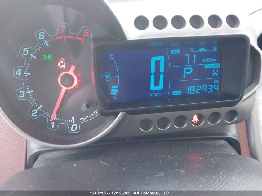 2012 Chevrolet Sonic Lt VIN: 1G1JC5SH9C4198241 Lot: 12482126