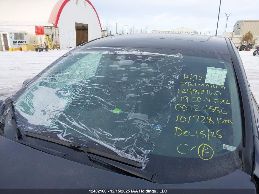 2019 Honda Cr-V Ex-L VIN: 2HKRW2H85KH124556 Lot: 12482160