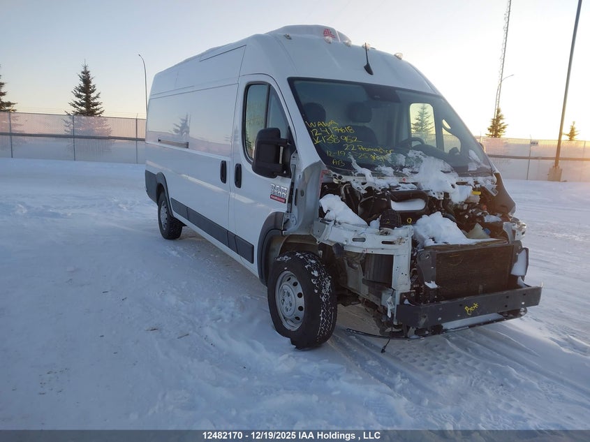 3C6MRVJG0NE138952 2022 Ram Promaster 3500 High Roof Extended 159 In. Wb auction photo 1