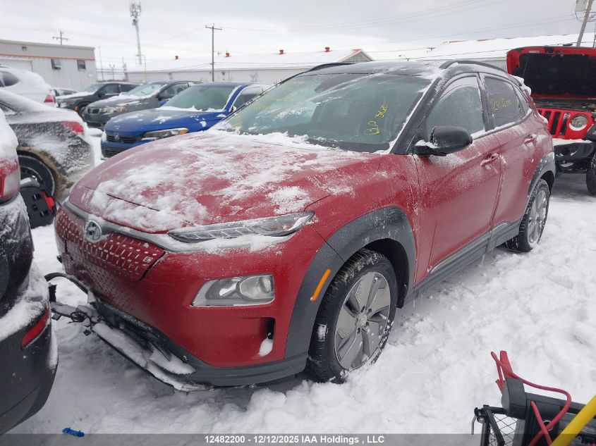 2021 Hyundai Kona Electric Preferred With Two-Tone Roof VIN: KM8K23AG1MU100005 Lot: 12482200