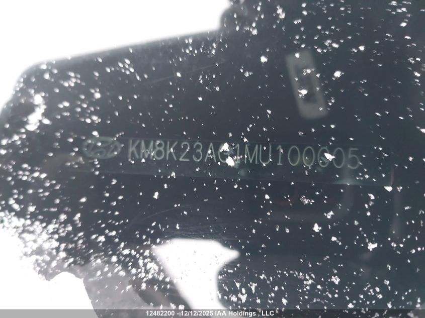 2021 Hyundai Kona Electric Preferred With Two-Tone Roof VIN: KM8K23AG1MU100005 Lot: 12482200