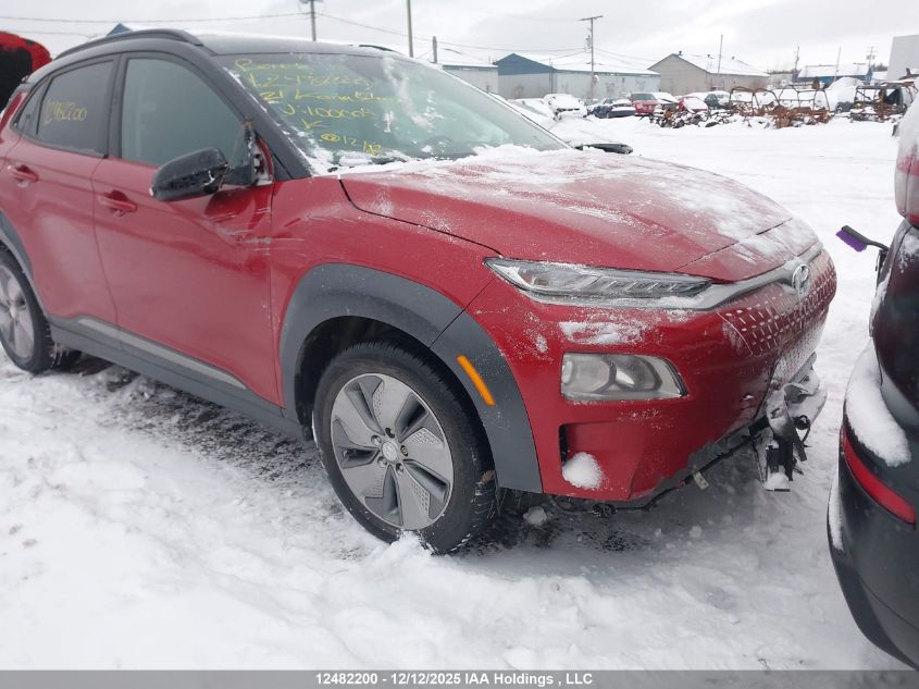 2021 Hyundai Kona Electric Preferred With Two-Tone Roof VIN: KM8K23AG1MU100005 Lot: 12482200