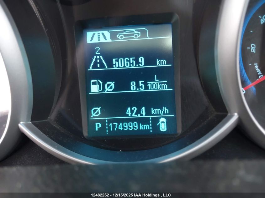 2013 Chevrolet Cruze Lt Turbo VIN: 1G1PC5SB0D7212260 Lot: 12482252