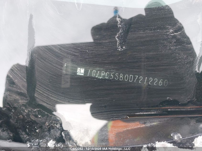 2013 Chevrolet Cruze Lt Turbo VIN: 1G1PC5SB0D7212260 Lot: 12482252