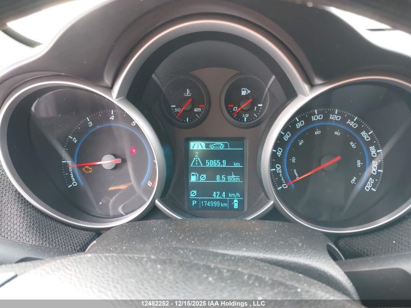 2013 Chevrolet Cruze Lt Turbo VIN: 1G1PC5SB0D7212260 Lot: 12482252