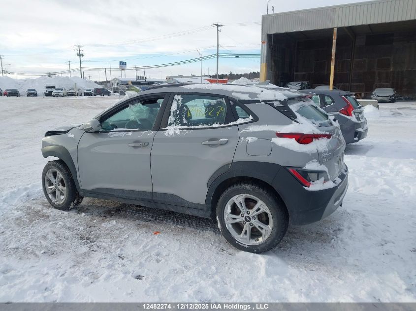 2022 Hyundai Kona Preferred Awd VIN: KM8K2CAB7NU848067 Lot: 12482274