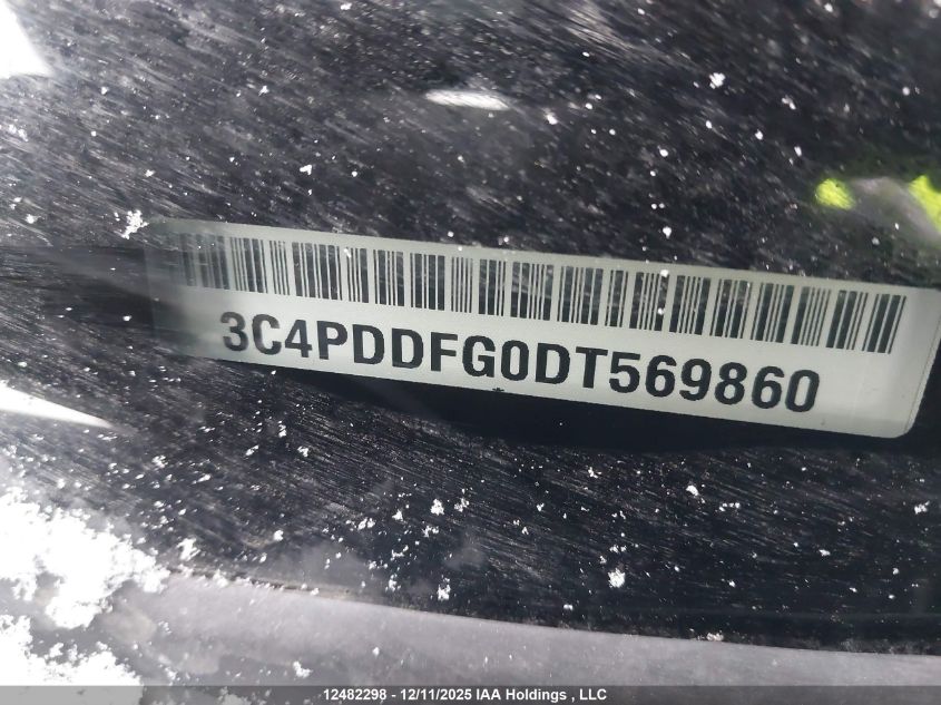 2013 Dodge Journey R/T VIN: 3C4PDDFG0DT569860 Lot: 12482298