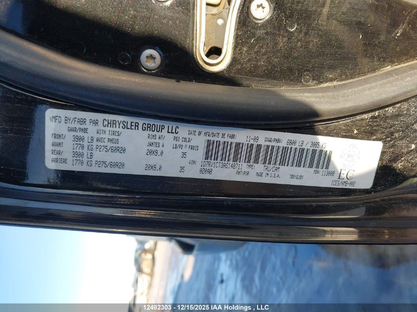 2010 Dodge Ram 1500 Laramie VIN: 1D7RV1CT3AS148711 Lot: 12482303