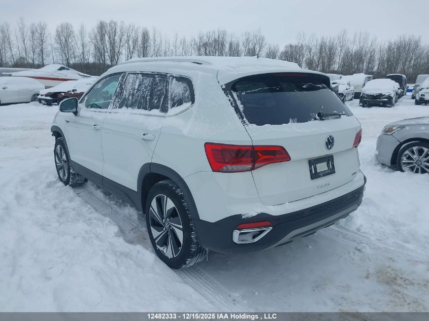 2024 Volkswagen Taos Se VIN: 3VVUX7B27RM087850 Lot: 12482333