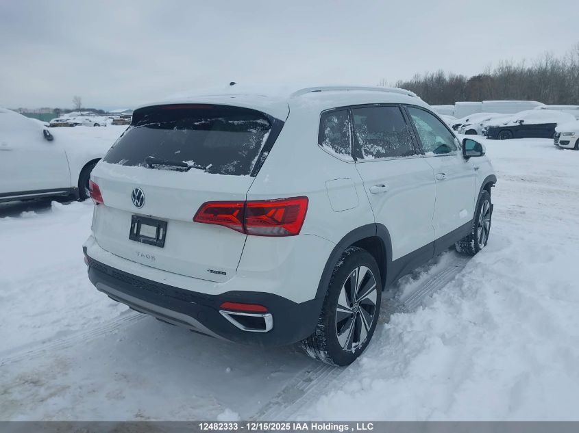 2024 Volkswagen Taos Se VIN: 3VVUX7B27RM087850 Lot: 12482333